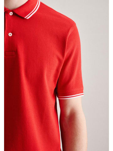 Seidensticker Polo-Shirt Gerader Schnitt (Normal-Fit) in Rot