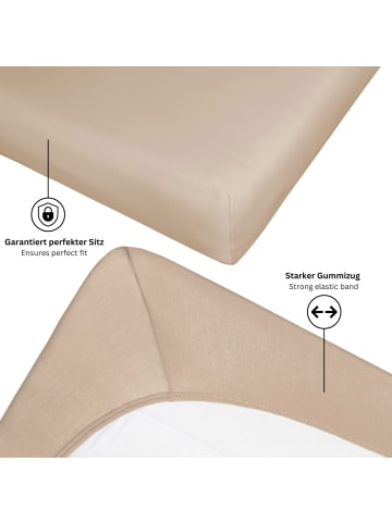 Schöner Wohnen Kollektion Spannbettlaken FLAT 1 in Rosa