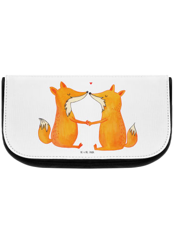 Mr. & Mrs. Panda Toilettentasche Füchse Liebe ohne Spruch in Weiß