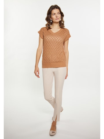 Usha Damen Pullover in KAMEL