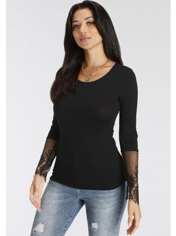 Melrose Langarmshirt in schwarz
