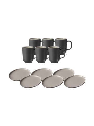 Ritzenhoff & Breker 12er Set Kaffeeservice Jasper in grau