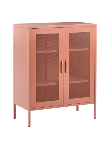 Beliani Sideboard WAKATIPU in Braun - (W) 80 x (H) 102 x (L) 40 cm
