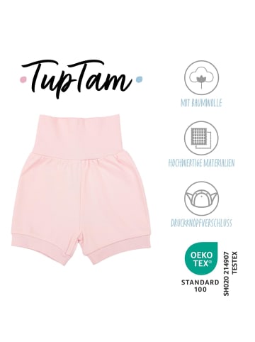 TupTam Baby Mädchen Kurze Pumphose 3er Pack in rosa/gelb