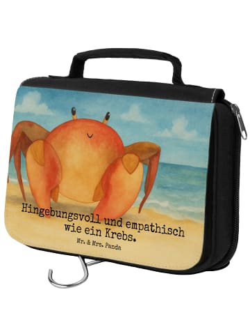 Mr. & Mrs. Panda Kosmetiktasche Sternzeichen Krebs Design mit Sp... in Weiß