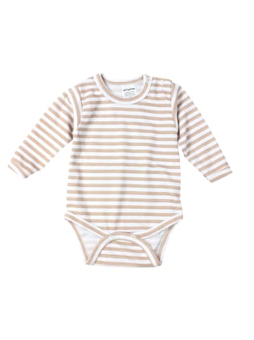 TupTam Jungen Baby Body Langarm 5er Pack in beige/blau