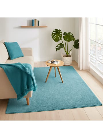 Snapstyle Hochflor-Teppich Mona in petrol