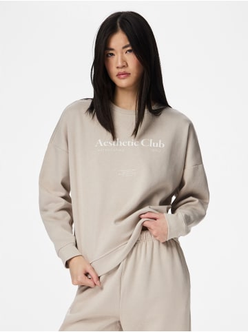 Pieces Sweatshirt in Silver Gray