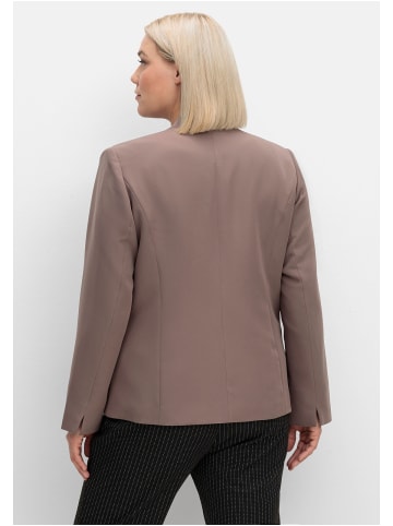 sheego Blazer in dunkeltaupe
