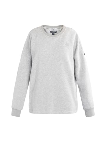 DreiMaster Vintage Damen Oversize Sweatshirt in Hellgrau Melange