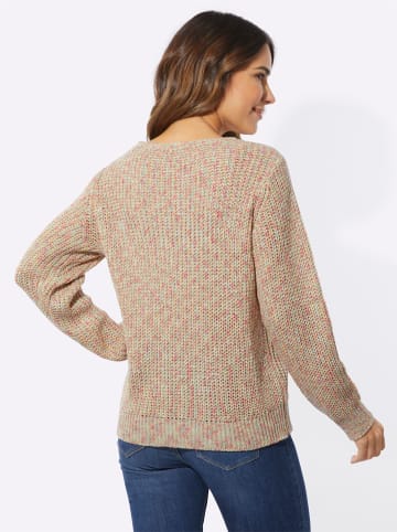 Sieh an! Rundhals-Pullover in beige