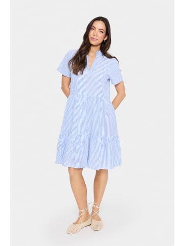 SAINT TROPEZ Kleid ElmikoSZ A-shape in Chambray Blue White Stripe