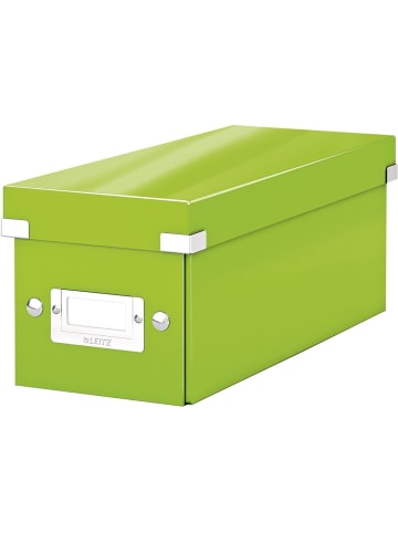 Leitz Ablagebox Click & Store Wow CD Graukarton grün