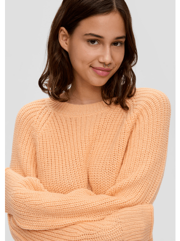 QS Strickpullover langarm in Orange