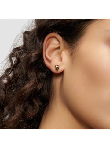 LIEBESKIND BERLIN Ohrstecker Metal Heart in gold