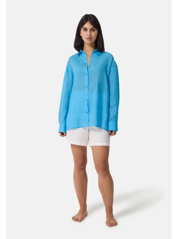 CASH-MERE.CH Leinen Hosen kurz in Weiss