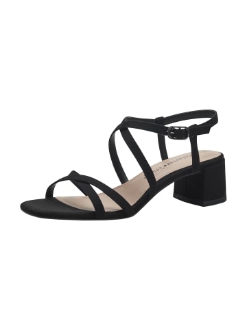 Tamaris Sandale mit Riemchen und Absatz Schwarz