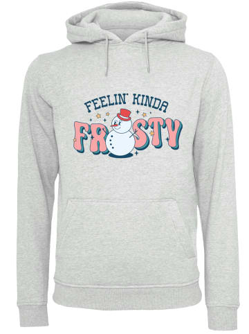 F4NT4STIC Hoodie Feelin Kinda Frosty Snowman in grau meliert