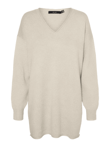 Vero Moda Long-Pullover 'VMGOLD' Weiß