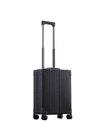 Aleon Business 4-Rollen Kabinentrolley Aluminium 55 cm schwarz