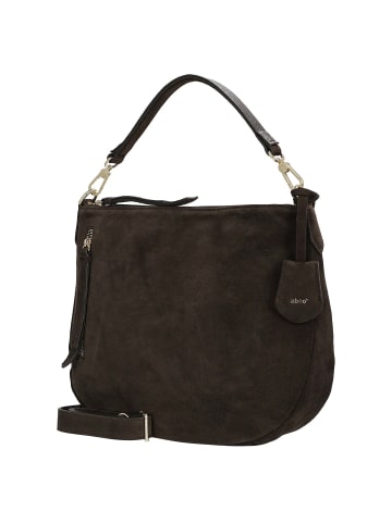 Abro Juna - Beuteltasche small 34 cm (camel) in dark brown
