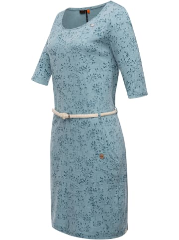 ragwear Jerseykleid Tannya Flowery in Stone Blue