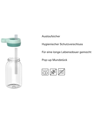 Mepal Trinkflasche mit Trinkhalm Campus 450 ml in Cool Blue