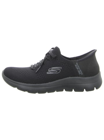 Skechers Sportlicher Slipper in schwarz