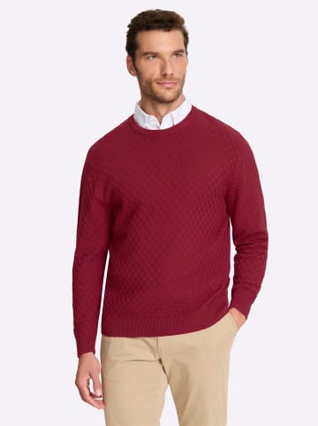 WITT WEIDEN Rundhalspullover in kirsche