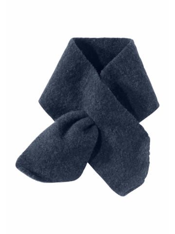 Hessnatur Wollfleece-Schal in graphitblau
