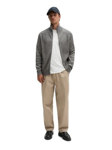 Marc O'Polo Stehkragen-Strickjacke regular in Medium Grey