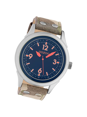 Oozoo Analog-Armbanduhr Oozoo Timepieces camouflage, braun extra groß (ca. 48mm)