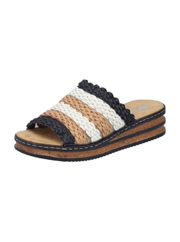 rieker Plateau Pantoletten in Bunt