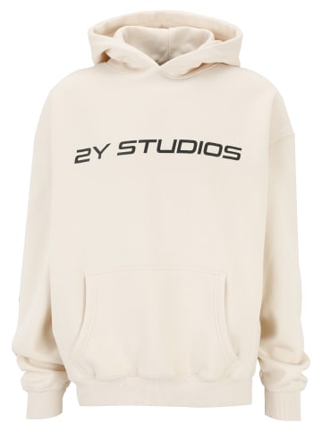 2Y Studios 2Y Studios Herren Logo Oversize Hoodie in off white