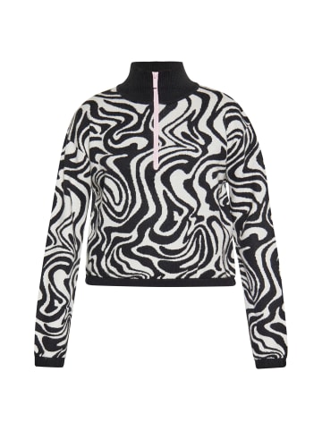 Swirly Damen Pullover in WOLLWEISS SCHWARZ