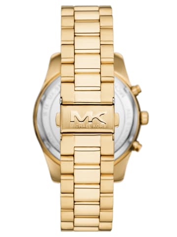 Michael Kors Herrenuhr Lexington Chronograph Goldfarben/Blau