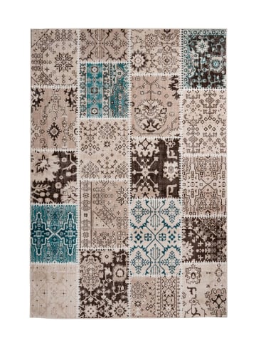 Kurzflor Teppich Annalena 425 in Taupe