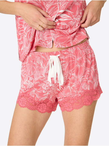 P.J. Salvage Pyjamashorts Lazy Days in rosenholz