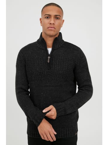 INDICODE Troyer IDOslo 35450MM Strickpulli mit Stehkragen in grau melange