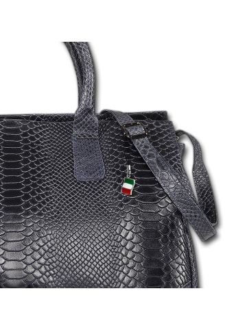 Florence Florence Henkeltasche Leder dunkelblau ca. 40cm