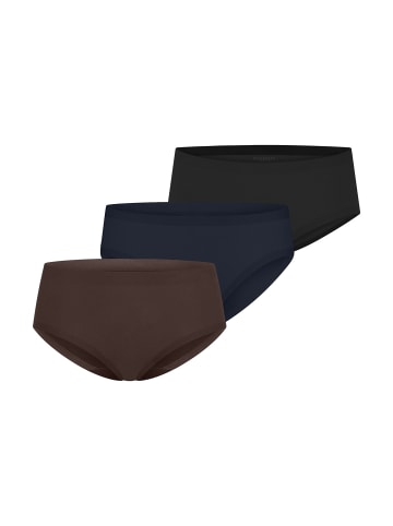 Schiesser Panty Invisible Cotton in deepbrown,schwarz,nightblue
