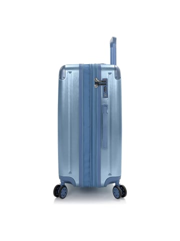 Heys Alumix 4 Rollen Trolley M 66 cm mit Dehnfalte icy blue