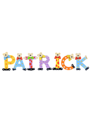 Playshoes Deko-Buchstaben "PATRICK" in bunt