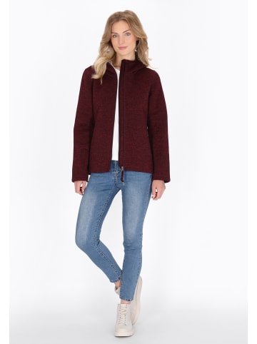 Schmuddelwedda Jacket in burgundy melange