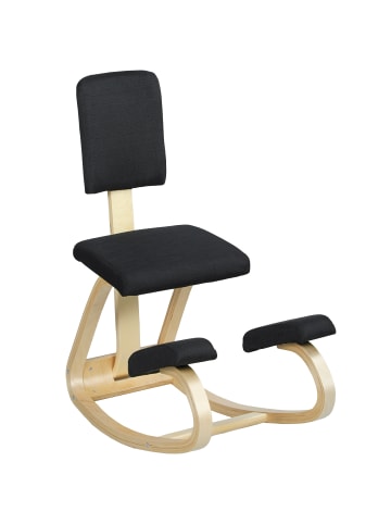 HOMCOM Kniestuhl-84L x 51B x 93H cm-Schwarz