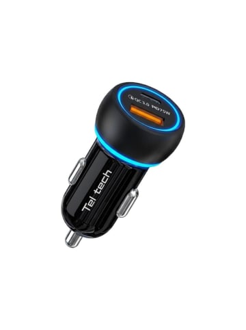 Wisam Teltech Autolader USB / Typ-C 75W PD PPS PPS2.0 Schwarz TCC-04