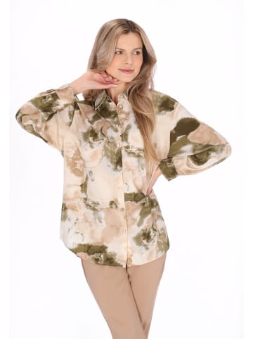 Usha Women Shirt in cream multicolor