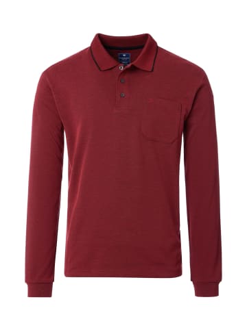 Redmond Langarmpoloshirt in Rot