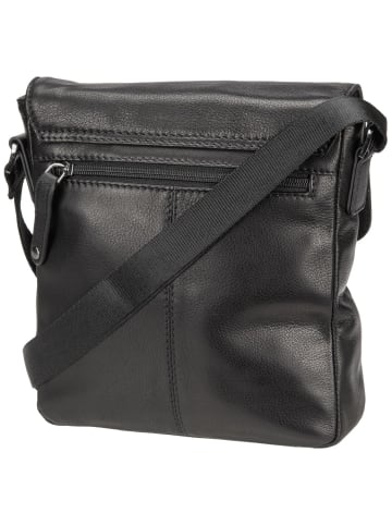 Bugatti Schultertasche Black Magic Shoulder Bag With Flap in Black