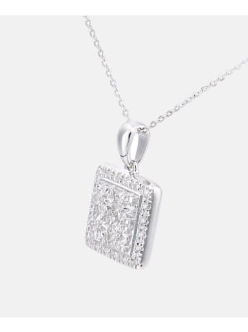 Diamant L'éternel Halskette mit Anhänger aus 375 Weißgold mit 0.07 Karat Diamant